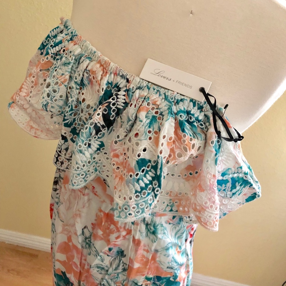 lover + friends Anemone Dress in Paradise Floral - Picture 8 of 8